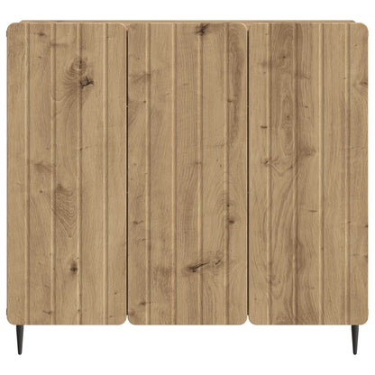 Dressoir Artisanaal eiken 89 x 34,5 x 82 cm Bewerkt hout