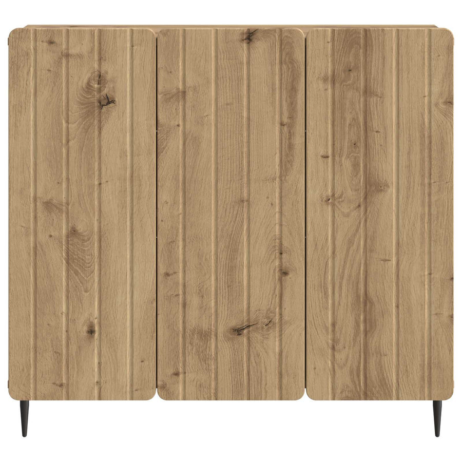 Dressoir Artisanaal eiken 89 x 34,5 x 82 cm Bewerkt hout