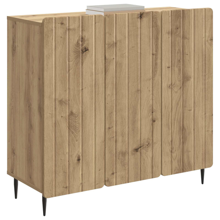 Dressoir Artisanaal eiken 89 x 34,5 x 82 cm Bewerkt hout