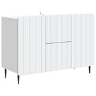 Dressoir wit 89x34,5x62 cm bewerkt hout