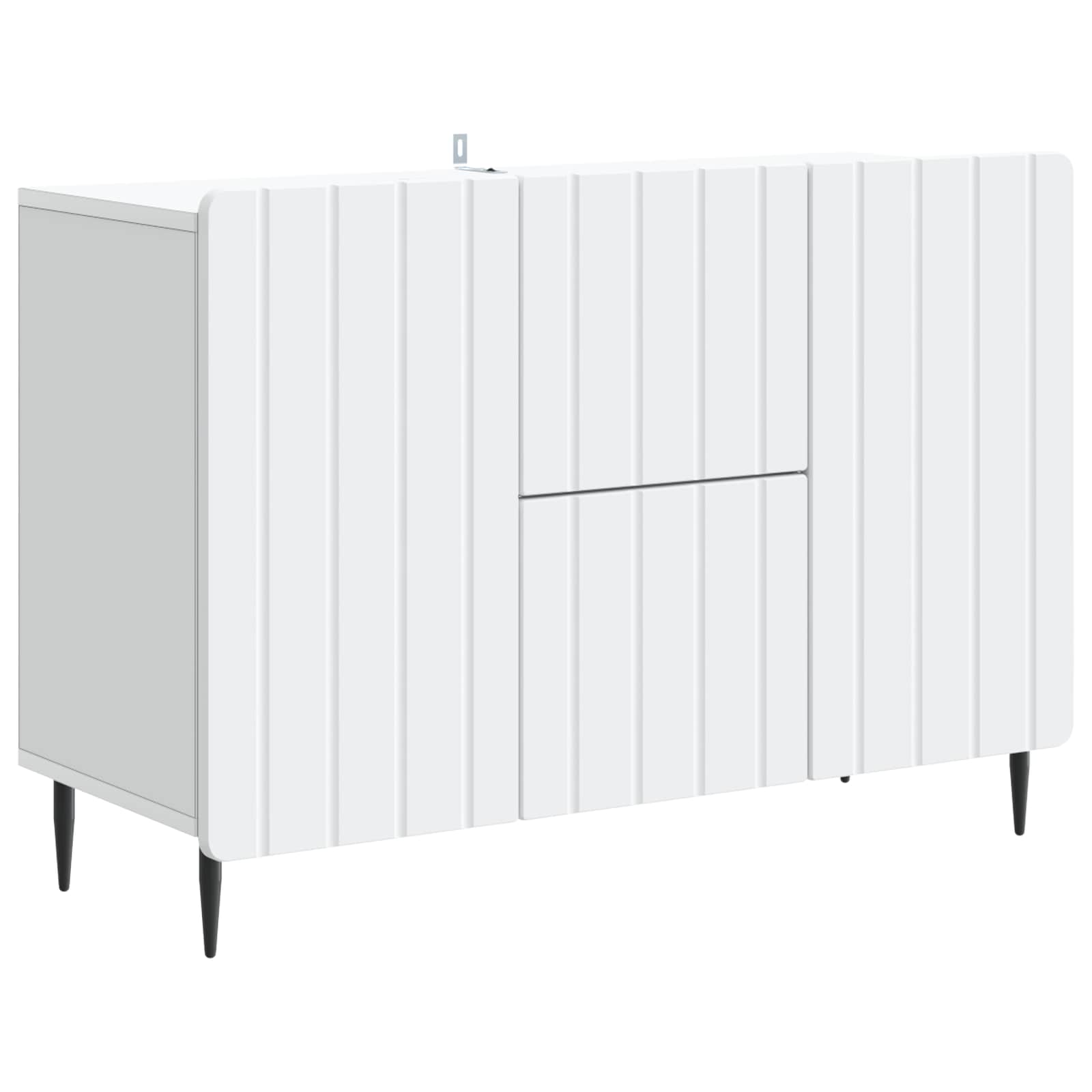Dressoir met lade Wit 89 x 34,5 x 62 cm Bewerkt hout