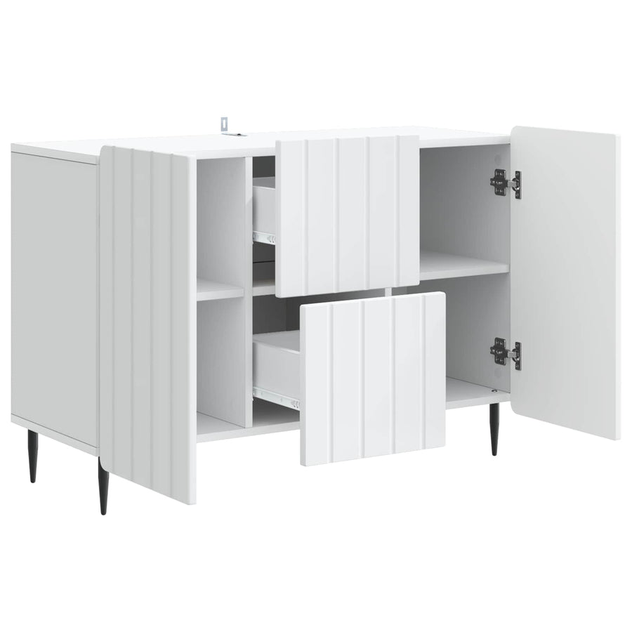 Dressoir met lade Wit 89 x 34,5 x 62 cm Bewerkt hout