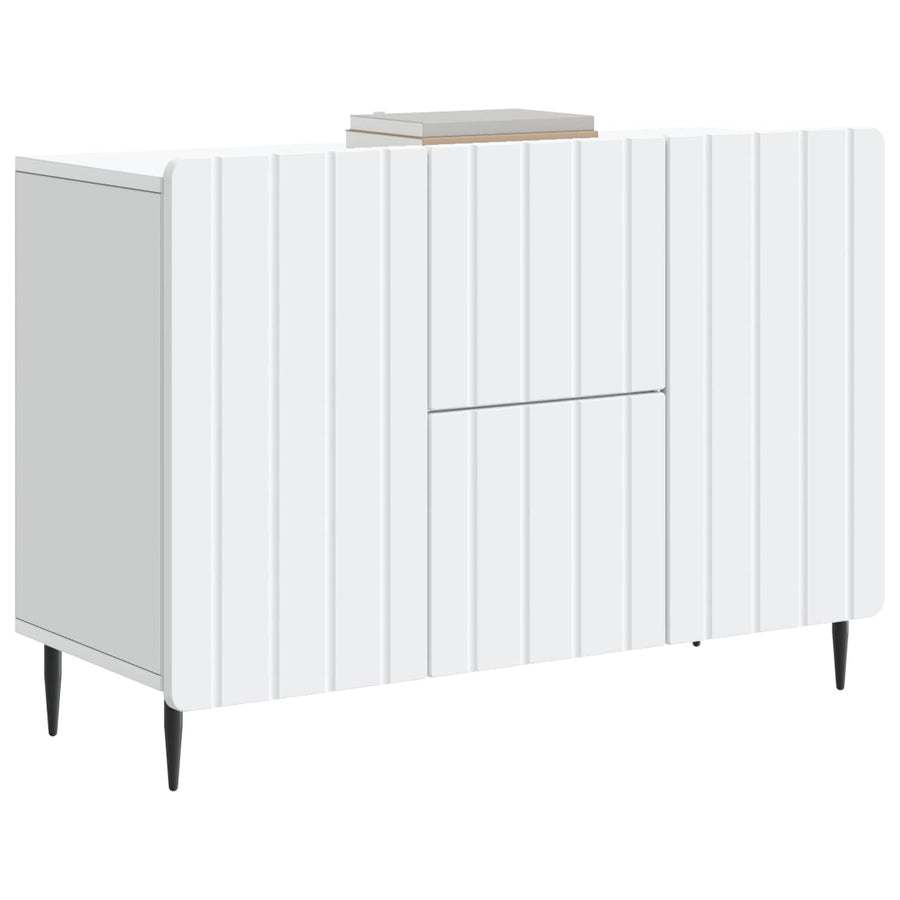 Dressoir met lade Wit 89 x 34,5 x 62 cm Bewerkt hout