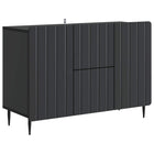 Sideboard with drawer Black 89 x 34.5 x 62 cm Engineered wood