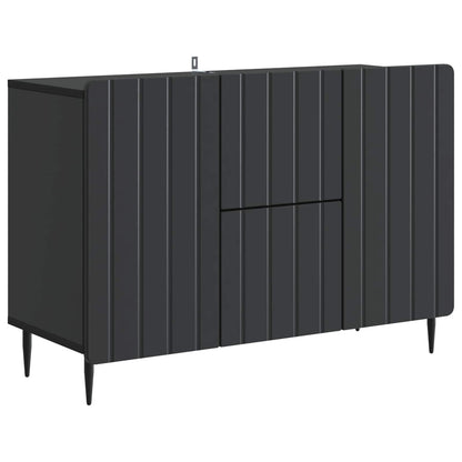 Dressoir met lade Zwart 89 x 34,5 x 62 cm Bewerkt hout