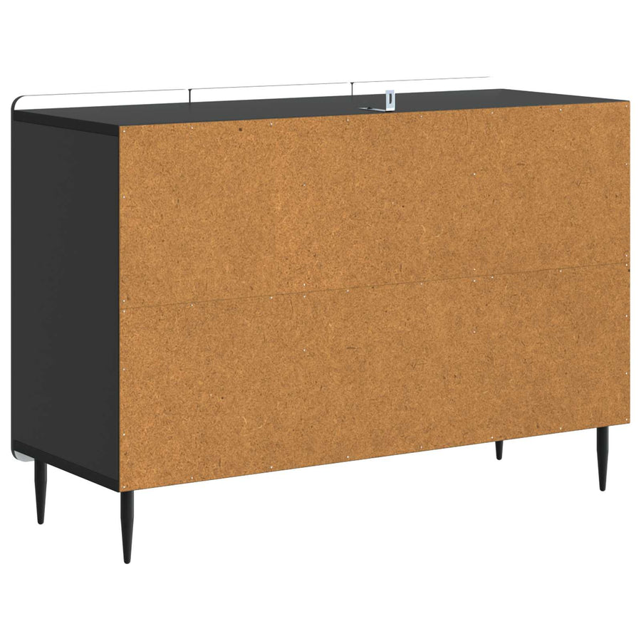 Dressoir met lade Zwart 89 x 34,5 x 62 cm Bewerkt hout