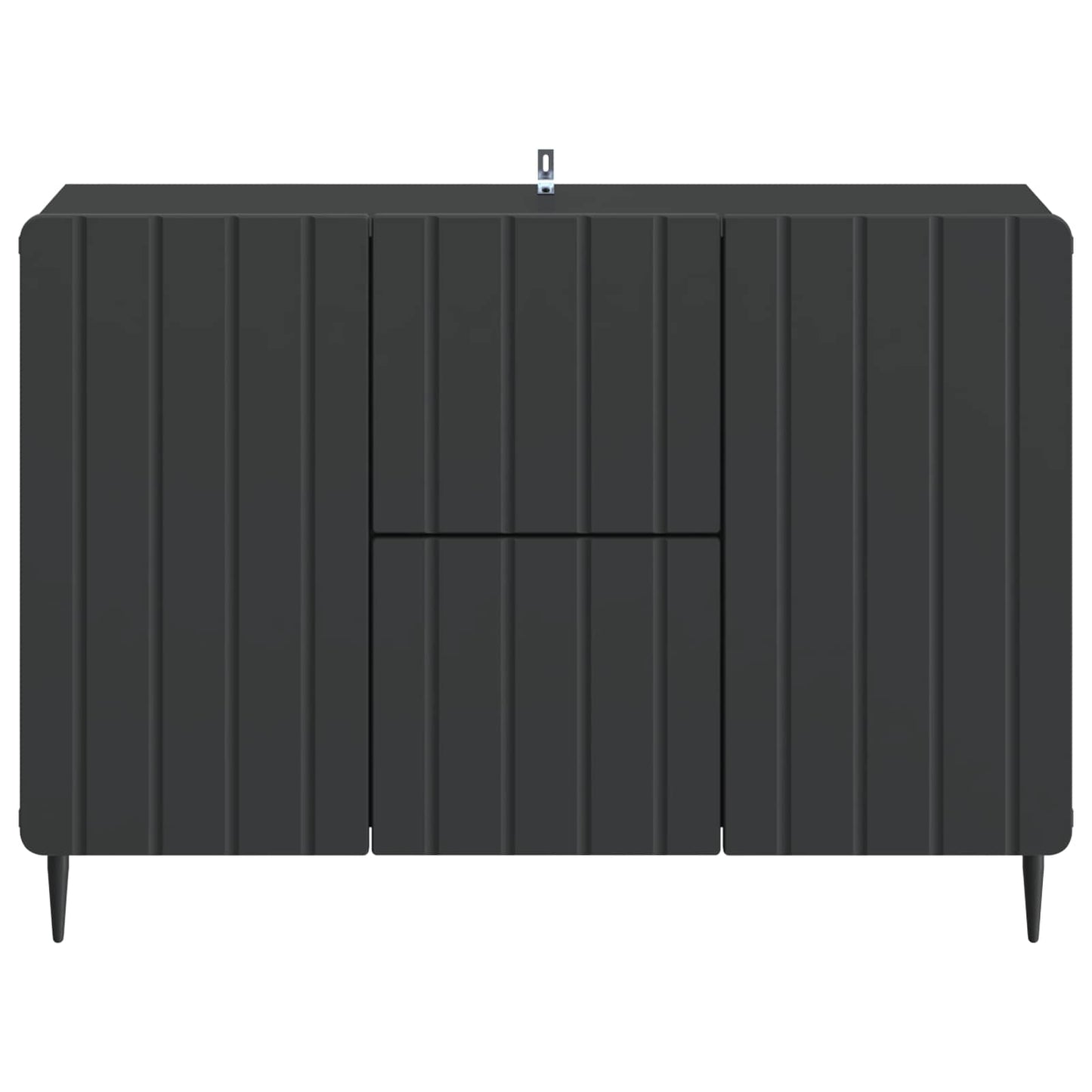 Dressoir met lade Zwart 89 x 34,5 x 62 cm Bewerkt hout