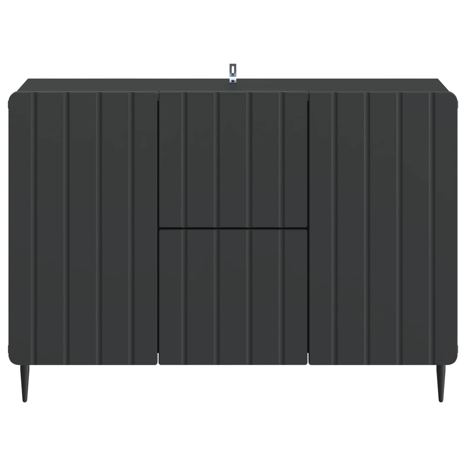 Dressoir met lade Zwart 89 x 34,5 x 62 cm Bewerkt hout