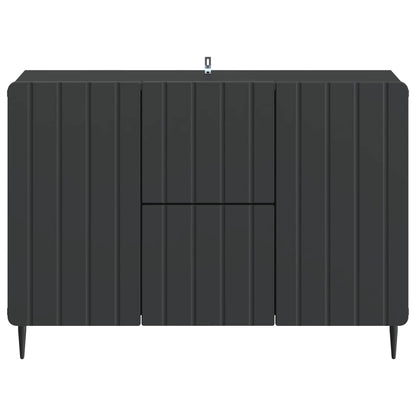 Dressoir met lade Zwart 89 x 34,5 x 62 cm Bewerkt hout