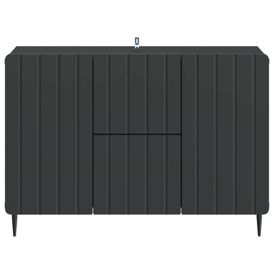 Dressoir met lade Zwart 89 x 34,5 x 62 cm Bewerkt hout