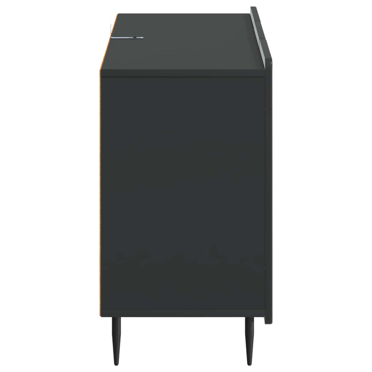 Dressoir met lade Zwart 89 x 34,5 x 62 cm Bewerkt hout