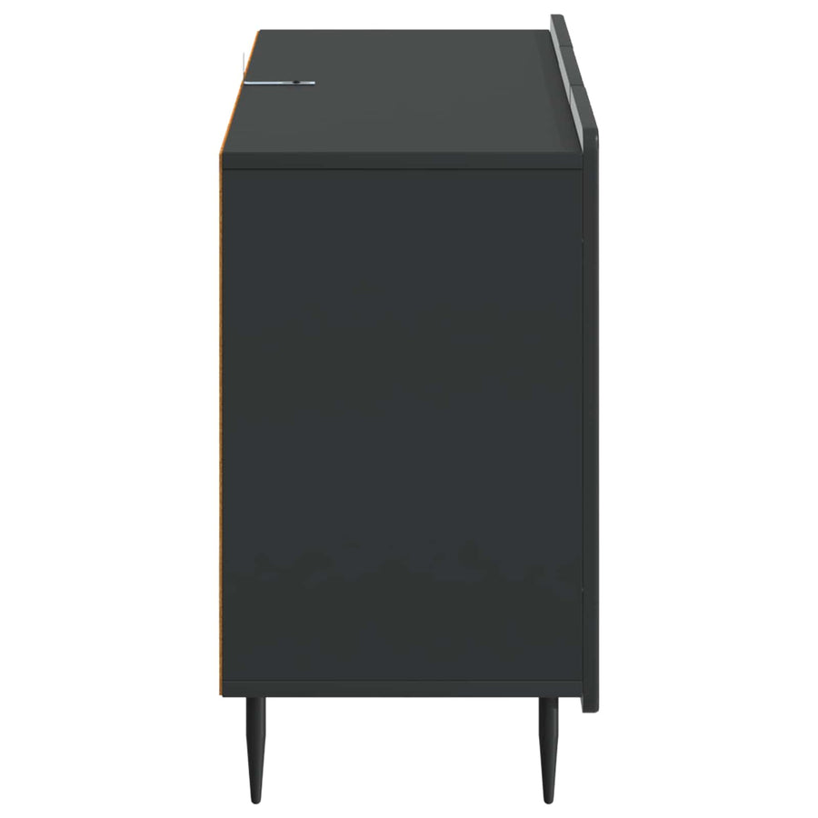Dressoir met lade Zwart 89 x 34,5 x 62 cm Bewerkt hout