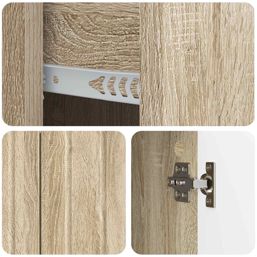 Dressoir met lade Sonoma Eiken 89 x 34,5 x 62 cm Bewerkt hout