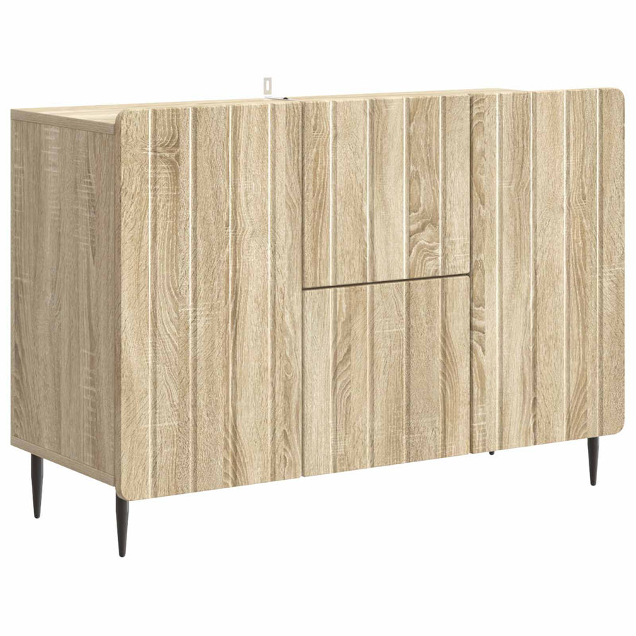 Dressoir met lade Sonoma Eiken 89 x 34,5 x 62 cm Bewerkt hout