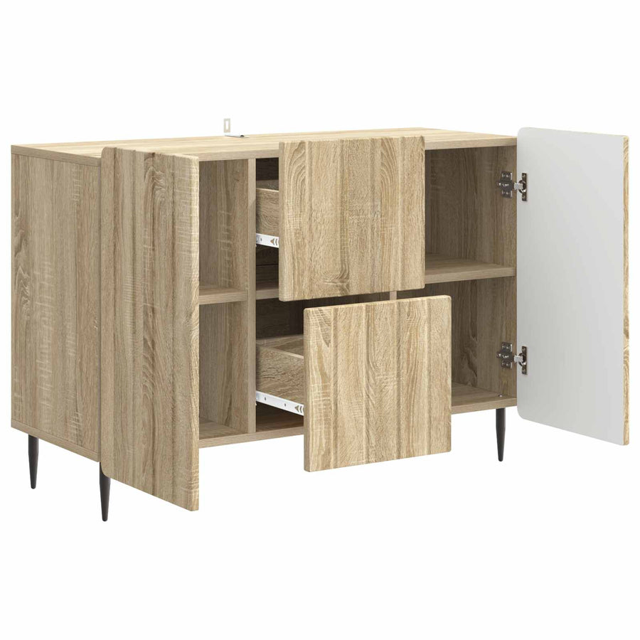 Dressoir met lade Sonoma Eiken 89 x 34,5 x 62 cm Bewerkt hout