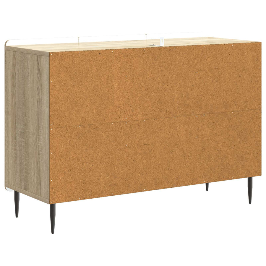 Dressoir met lade Sonoma Eiken 89 x 34,5 x 62 cm Bewerkt hout
