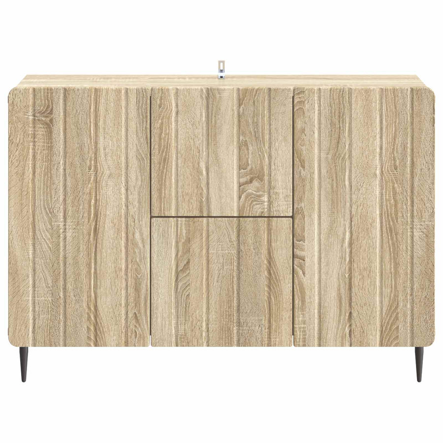 Dressoir met lade Sonoma Eiken 89 x 34,5 x 62 cm Bewerkt hout
