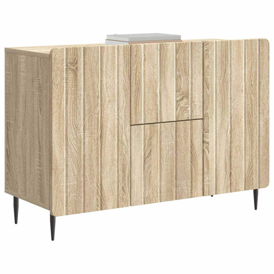 Dressoir met lade Sonoma Eiken 89 x 34,5 x 62 cm Bewerkt hout