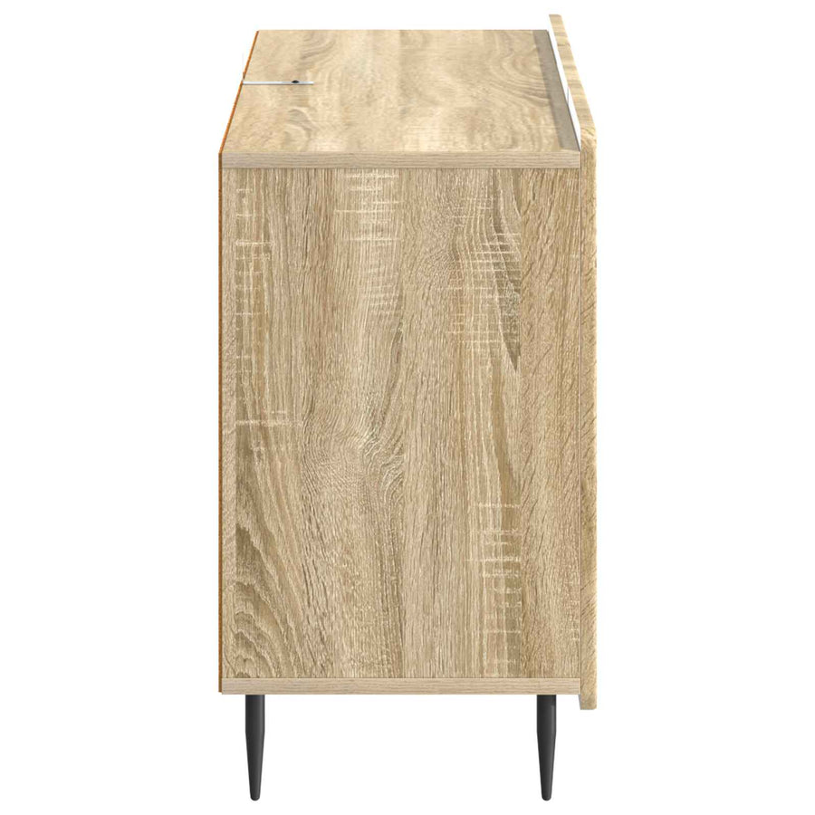 Dressoir met lade Sonoma Eiken 89 x 34,5 x 62 cm Bewerkt hout