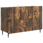 Sideboard with drawer Smoked oak 89 x 34.5 x 62 cm Engineered wood