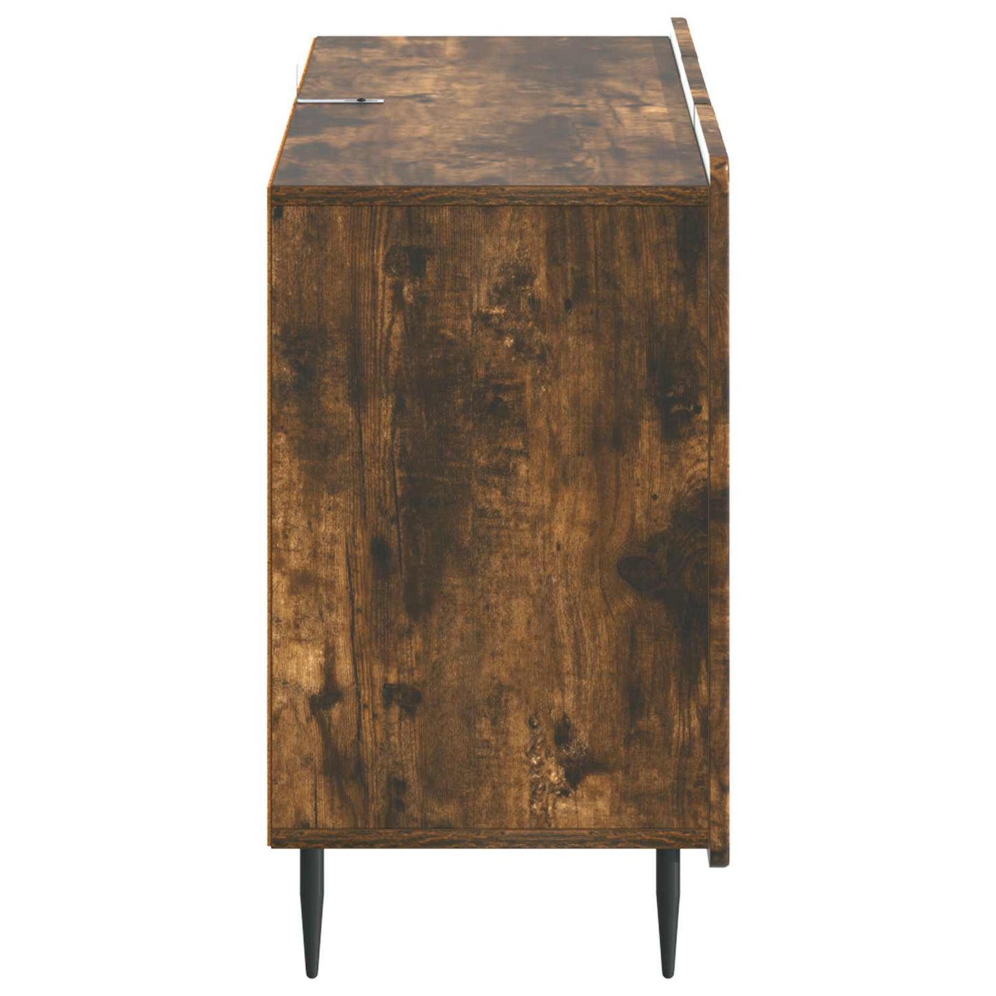 Dressoir met lade Gerookt eiken 89 x 34,5 x 62 cm Bewerkt hout