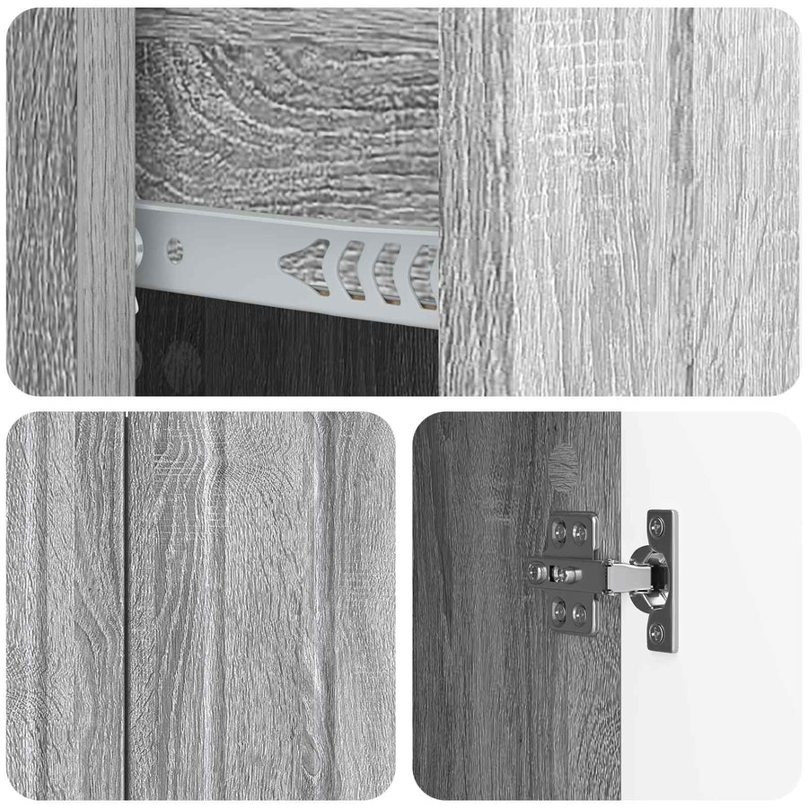 Dressoir met lade Grijs sonoma 89 x 34,5 x 62 cm Bewerkt hout