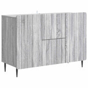 Dressoir grijs sonoma 89x34,5x62 cm bewerkt hout