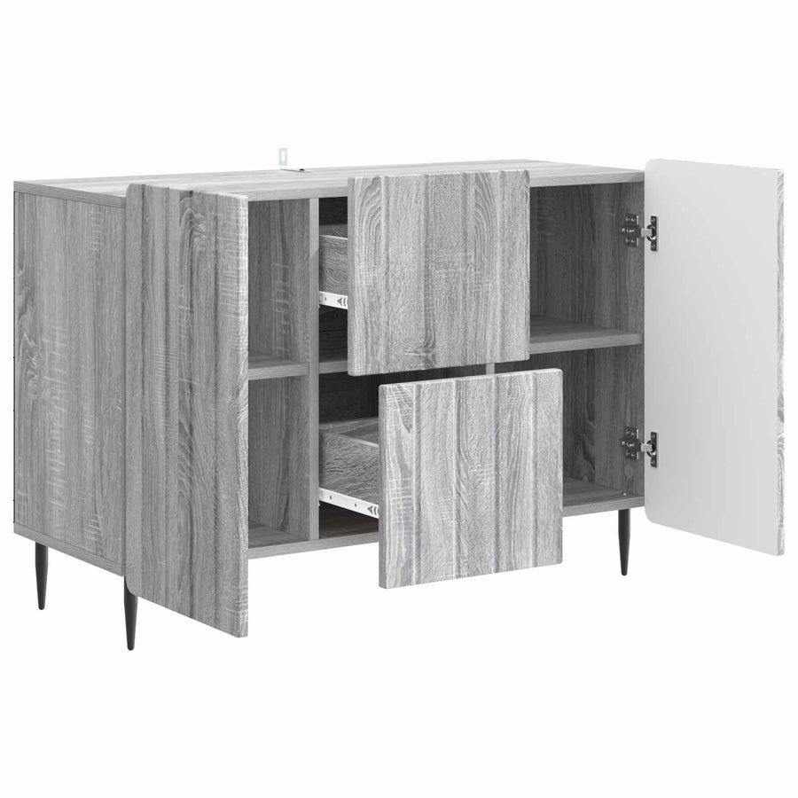 Dressoir met lade Grijs sonoma 89 x 34,5 x 62 cm Bewerkt hout