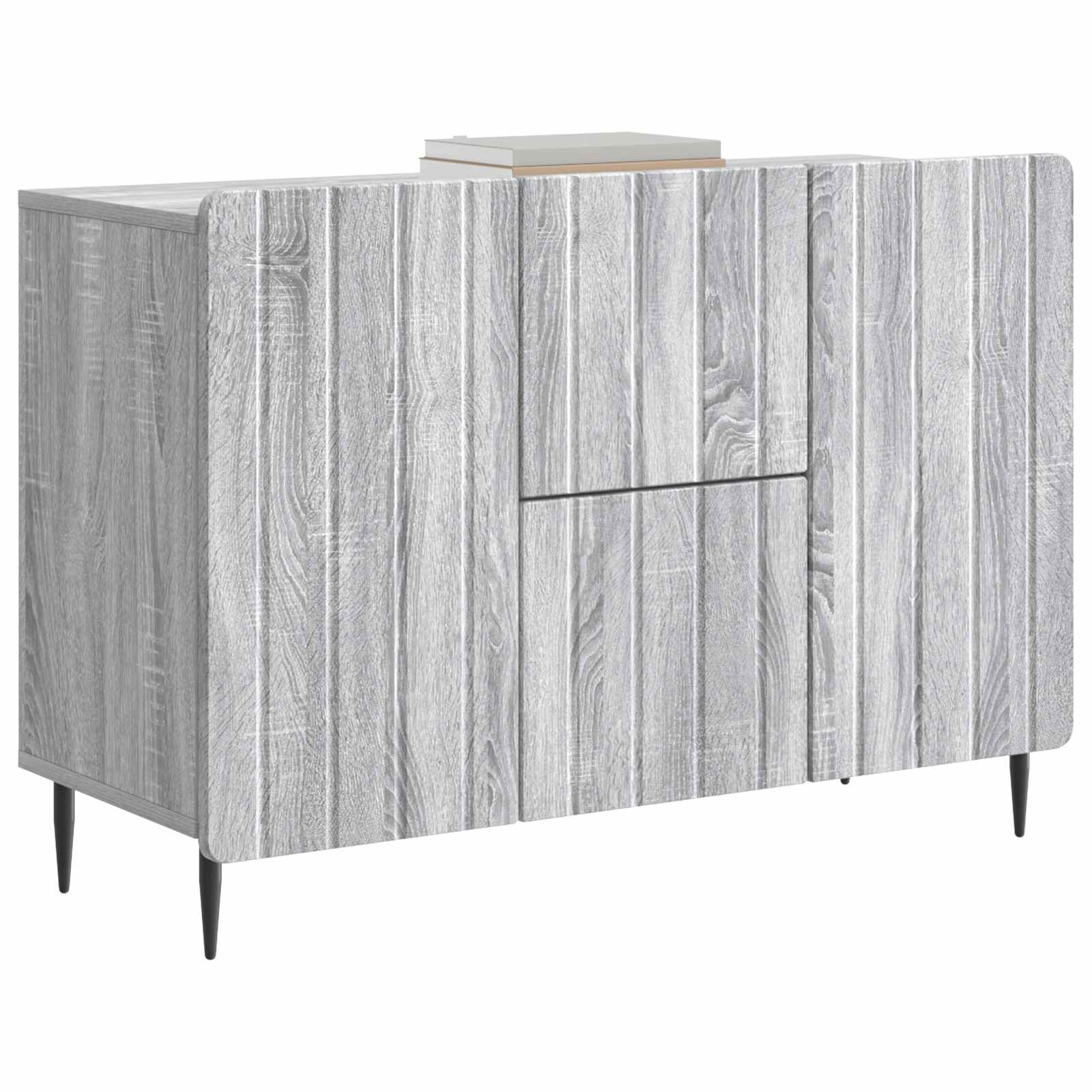 Dressoir met lade Grijs sonoma 89 x 34,5 x 62 cm Bewerkt hout