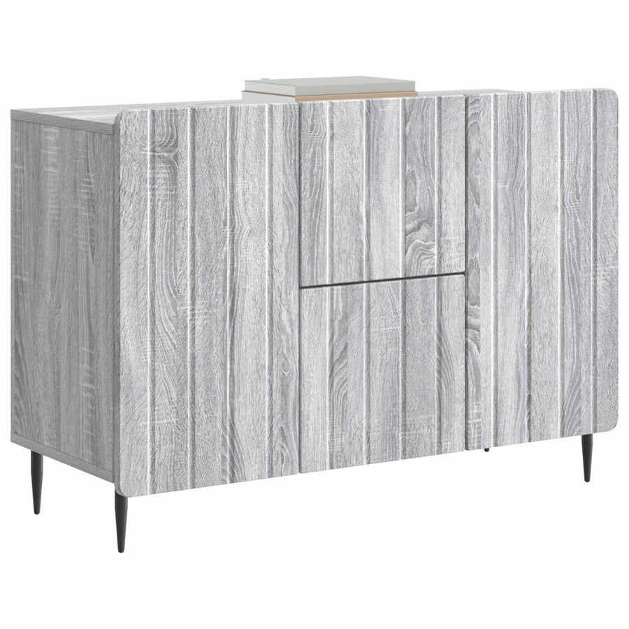 Dressoir met lade Grijs sonoma 89 x 34,5 x 62 cm Bewerkt hout