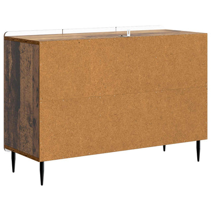 Dressoir met lade Oud hout 89 x 34,5 x 62 cm Bewerkt hout