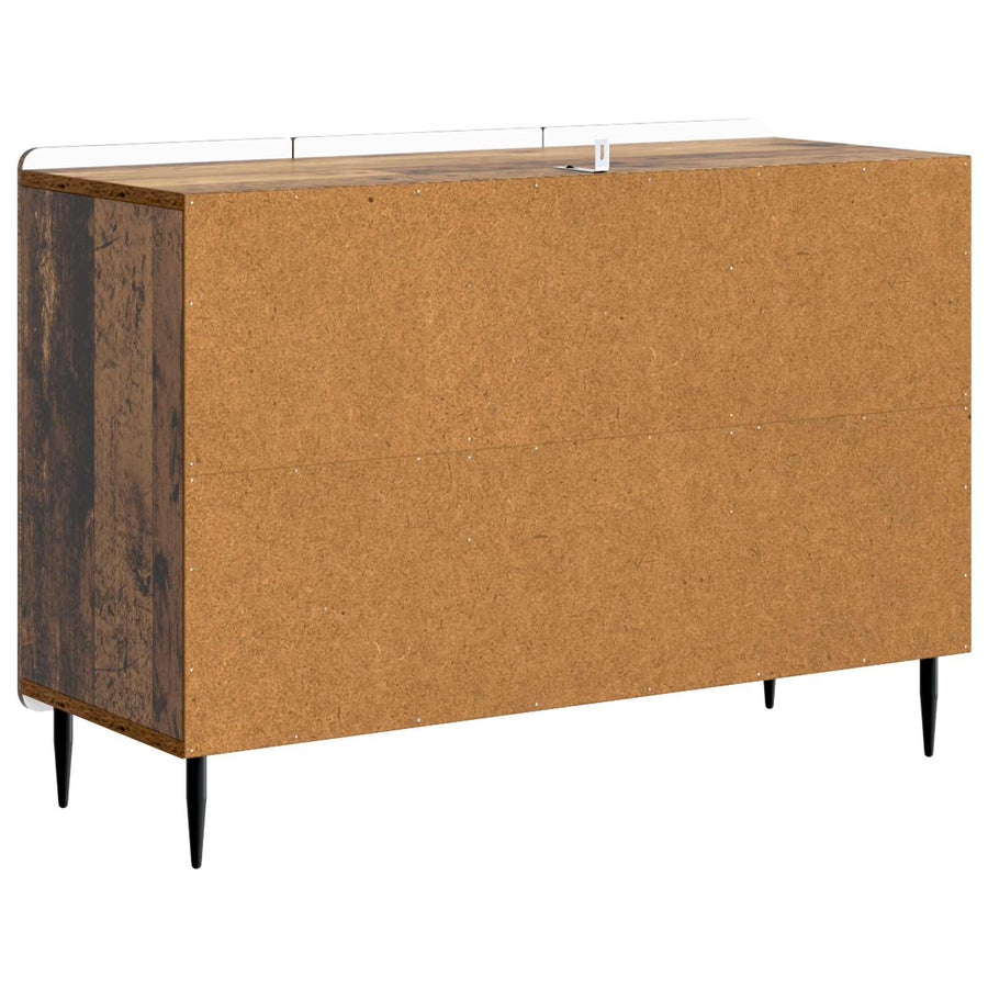 Dressoir met lade Oud hout 89 x 34,5 x 62 cm Bewerkt hout