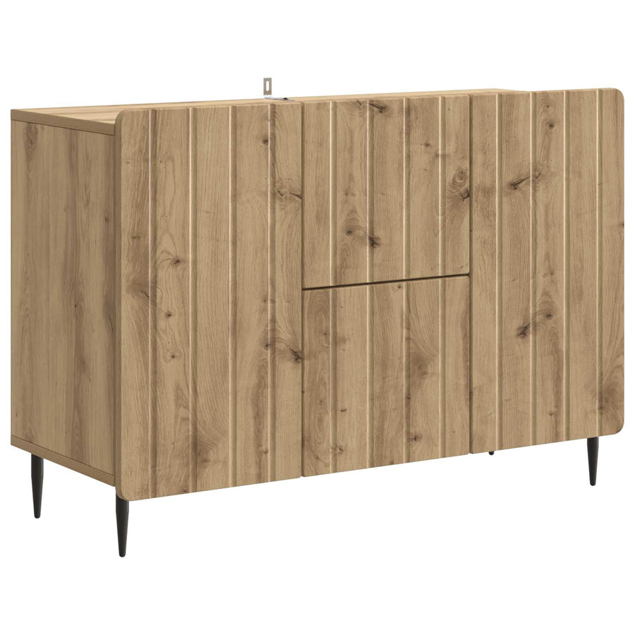 Dressoir Artisanaal eiken 89 x 34,5 x 62 cm Bewerkt hout