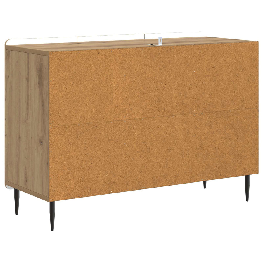 Dressoir Artisanaal eiken 89 x 34,5 x 62 cm Bewerkt hout