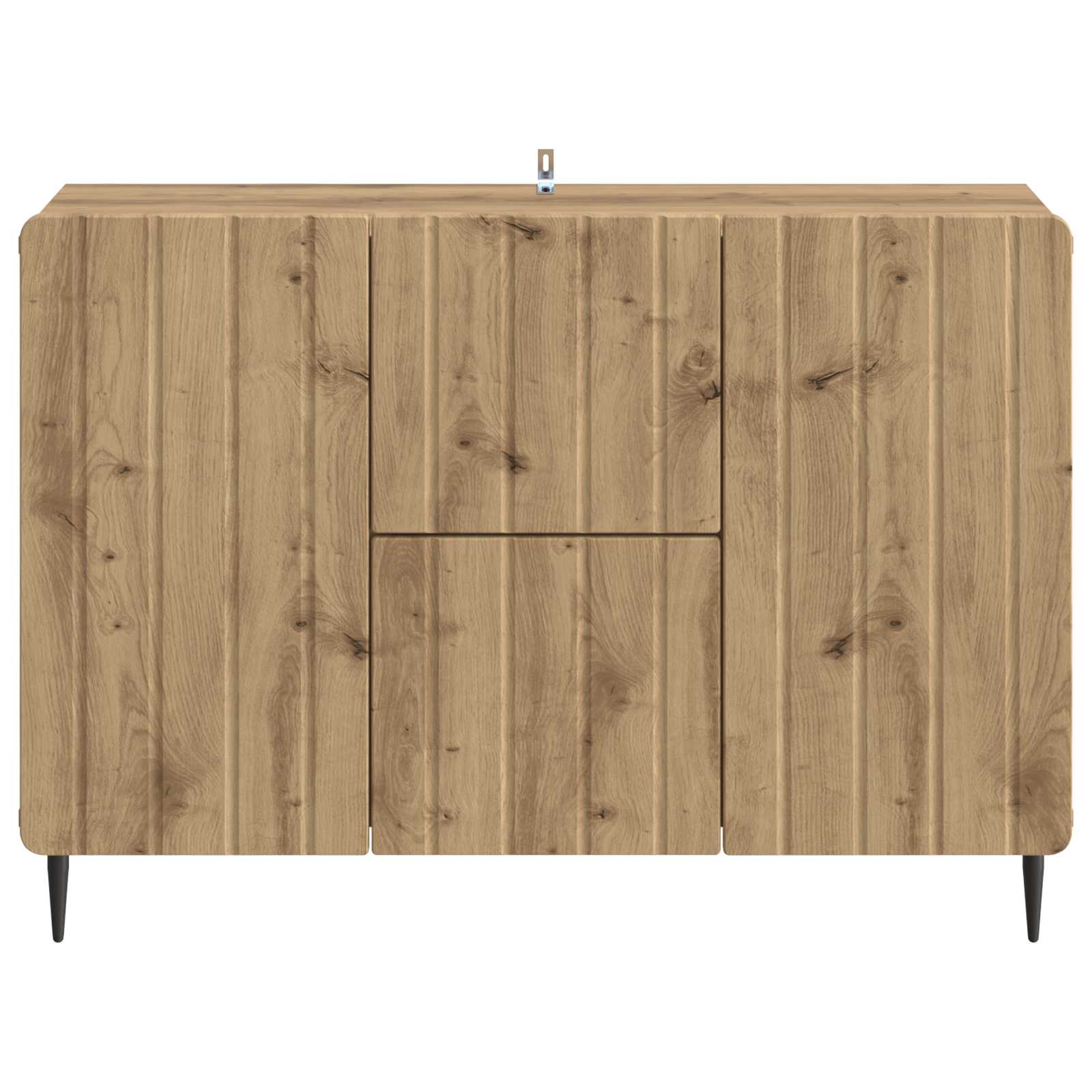 Dressoir Artisanaal eiken 89 x 34,5 x 62 cm Bewerkt hout