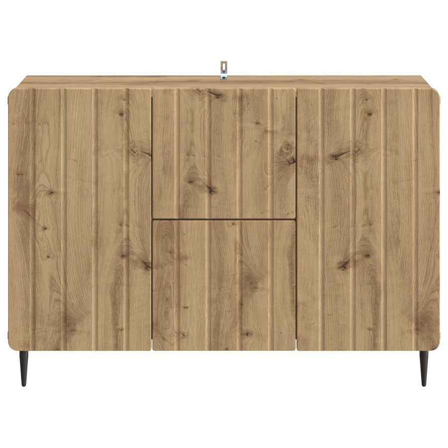 Dressoir Artisanaal eiken 89 x 34,5 x 62 cm Bewerkt hout