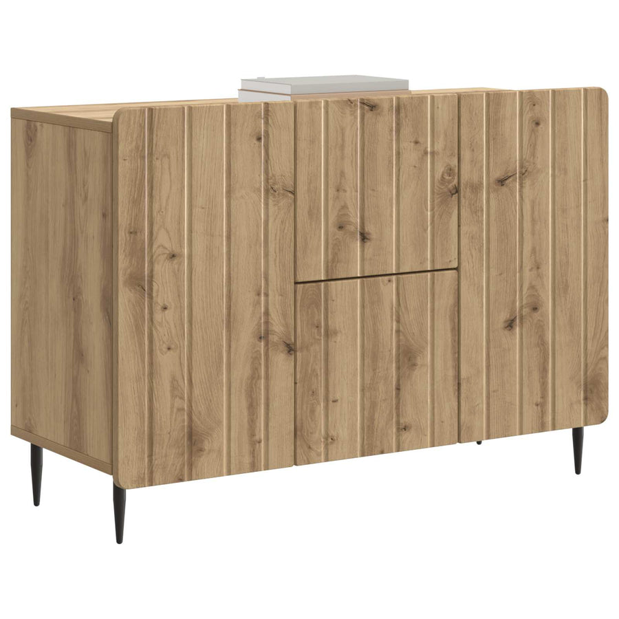 Dressoir Artisanaal eiken 89 x 34,5 x 62 cm Bewerkt hout