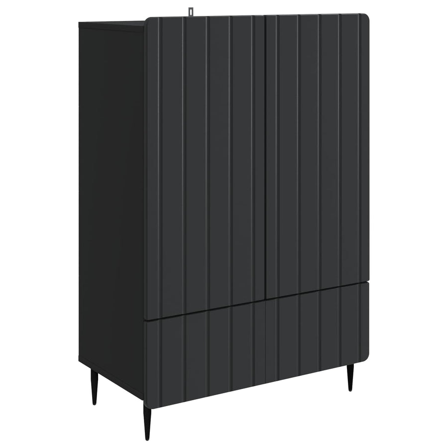 Dressoir met lade Zwart 66 x 34,5 x 97 cm Bewerkt hout