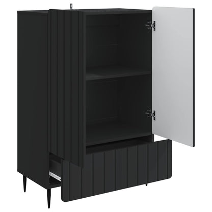 Dressoir met lade Zwart 66 x 34,5 x 97 cm Bewerkt hout