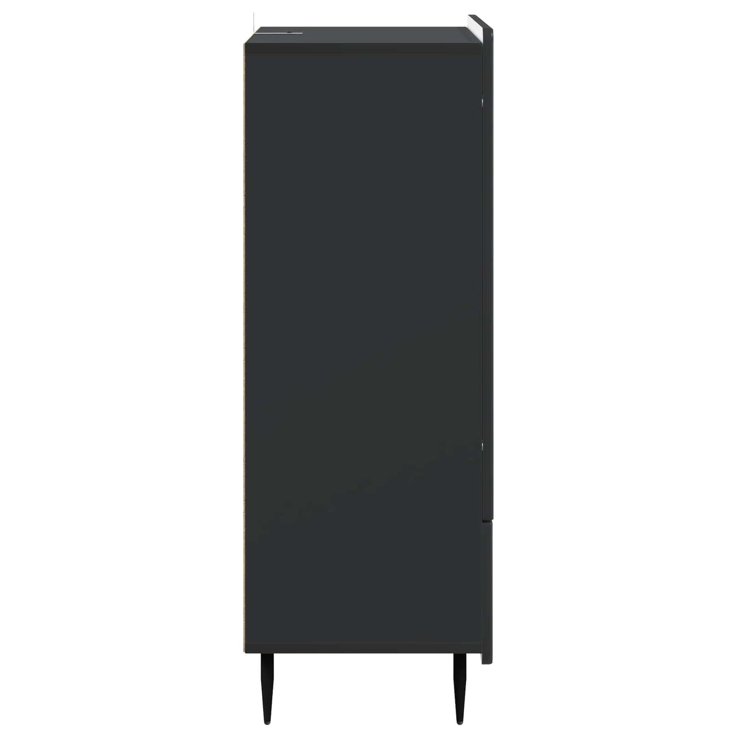 Dressoir met lade Zwart 66 x 34,5 x 97 cm Bewerkt hout