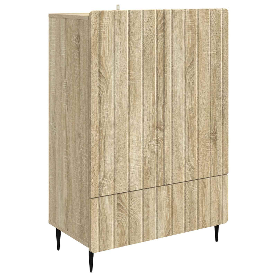 Dressoir met lade Sonoma Eiken 66 x 34,5 x 97 cm Bewerkt hout