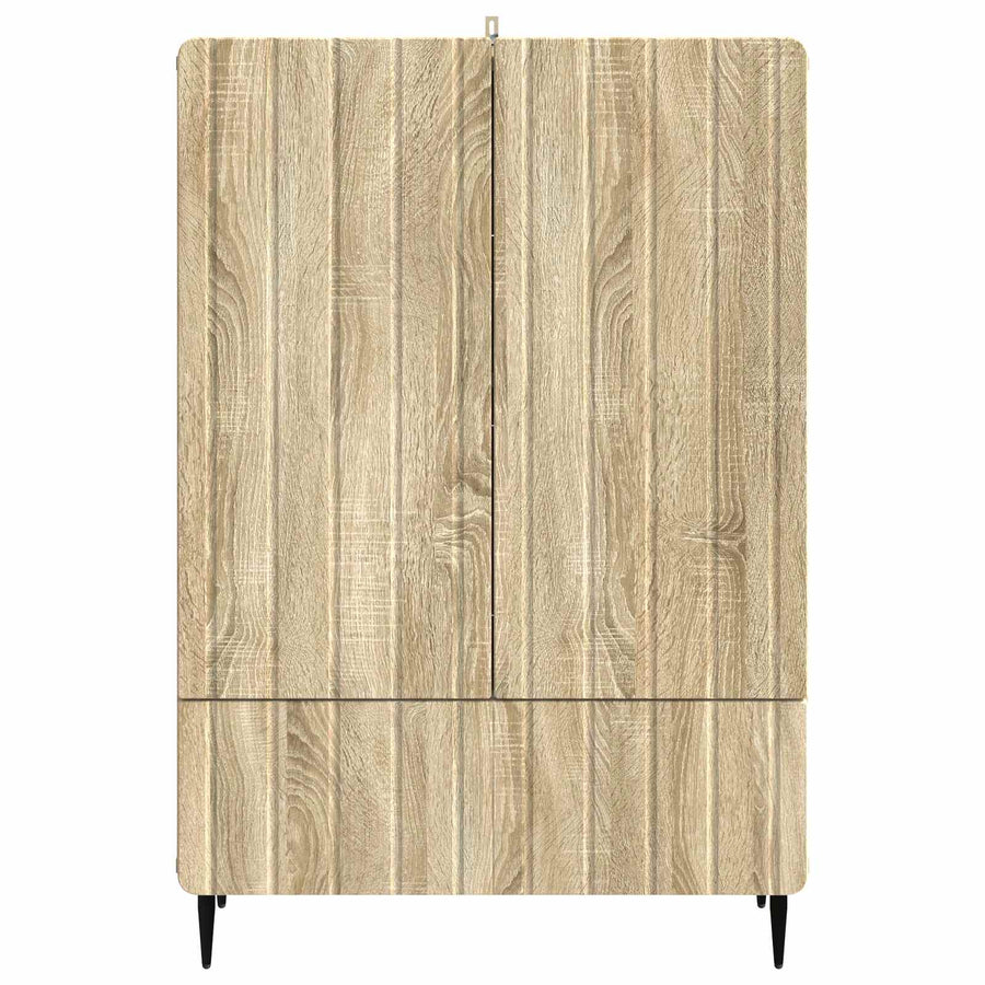 Dressoir met lade Sonoma Eiken 66 x 34,5 x 97 cm Bewerkt hout