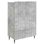Dressoir betongrijs 66x34,5x97 cm bewerkt hout