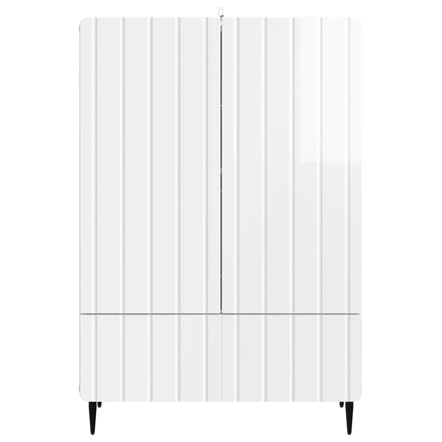 Dressoir met lade Hoogglans Wit 66 x 34,5 x 97 cm Bewerkt hout