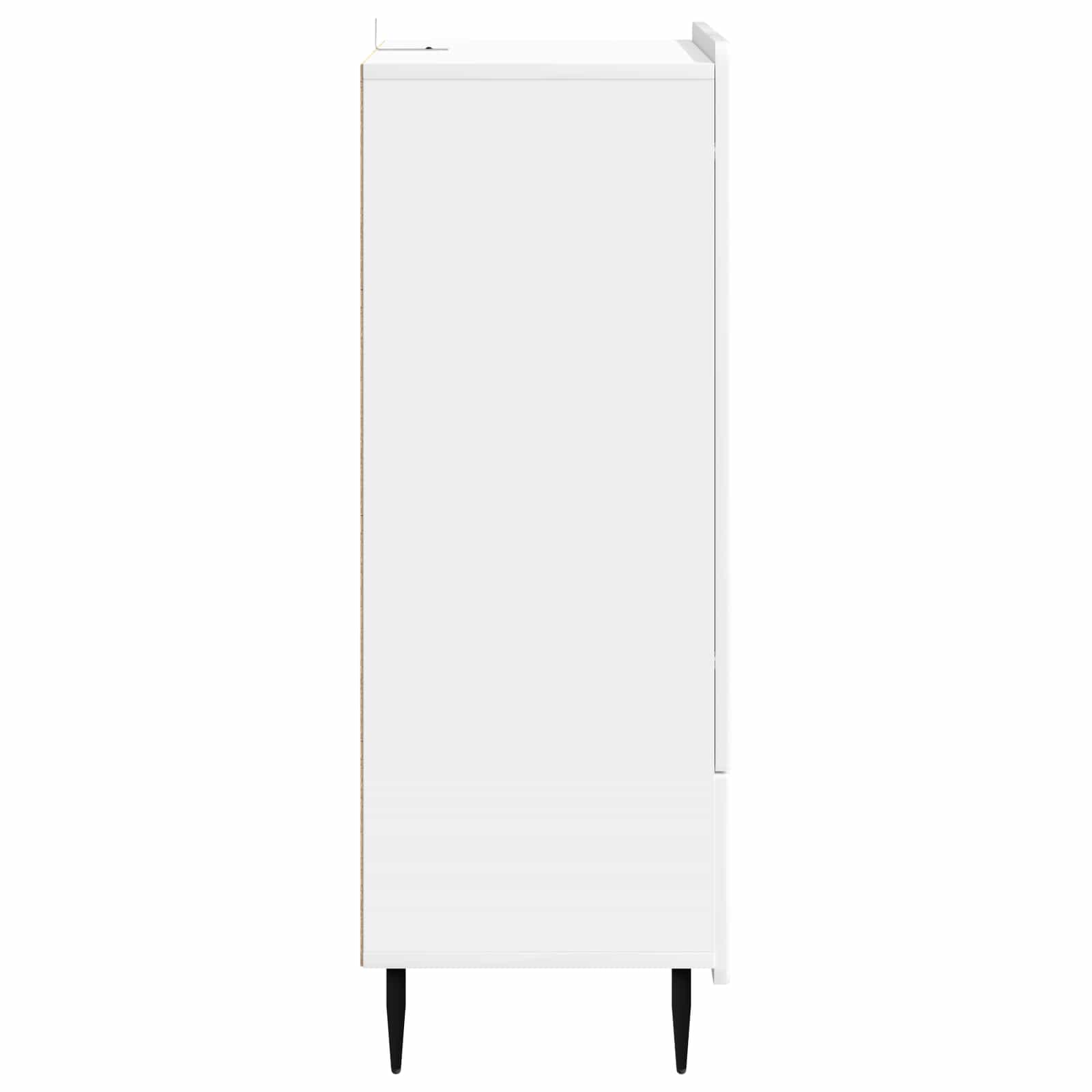 Dressoir met lade Hoogglans Wit 66 x 34,5 x 97 cm Bewerkt hout