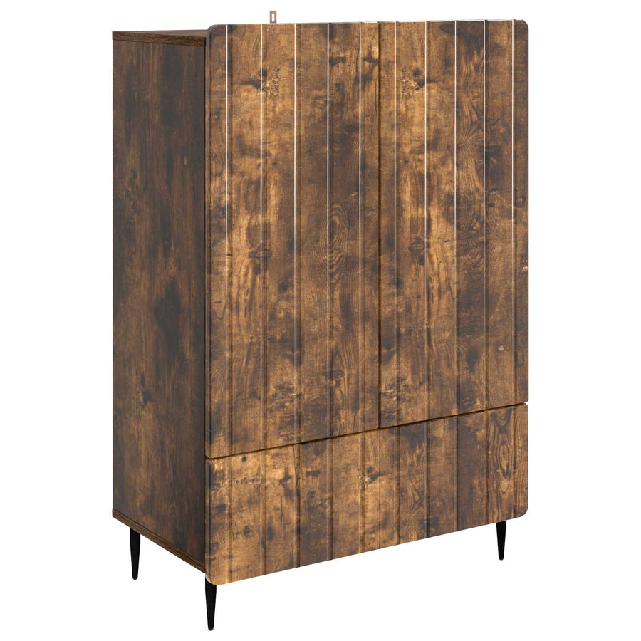 Dressoir met lade Gerookt eiken 66 x 34,5 x 97 cm Bewerkt hout