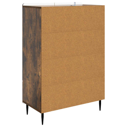 Dressoir met lade Gerookt eiken 66 x 34,5 x 97 cm Bewerkt hout