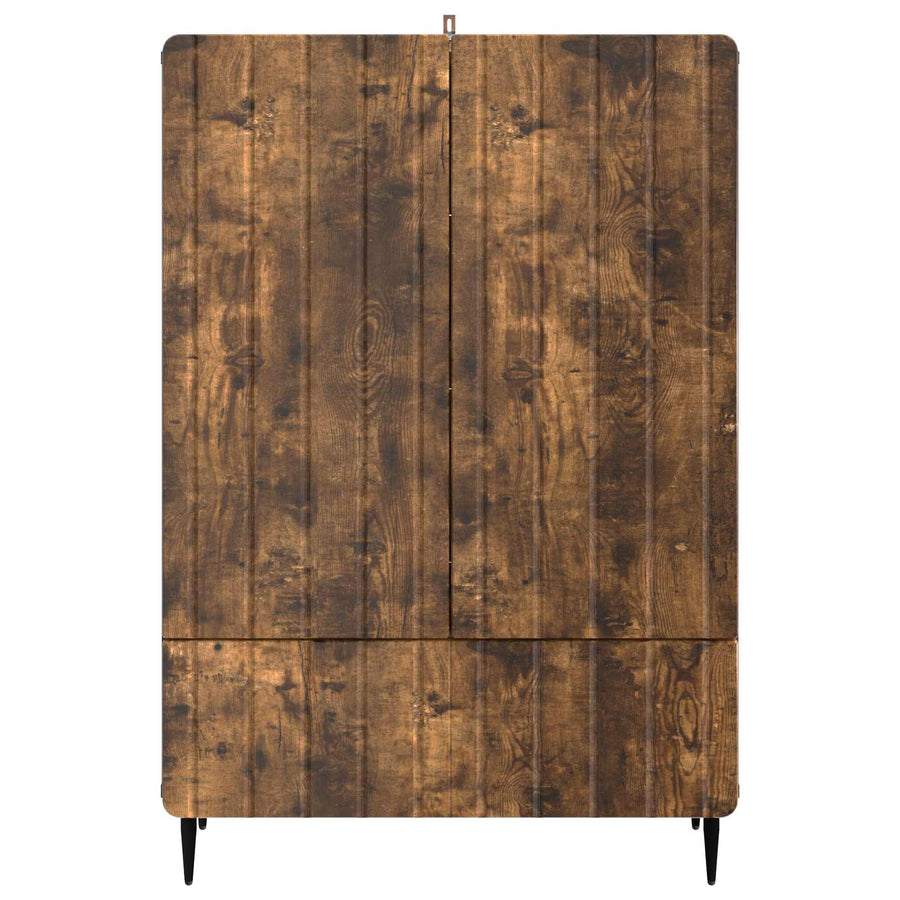Dressoir met lade Gerookt eiken 66 x 34,5 x 97 cm Bewerkt hout