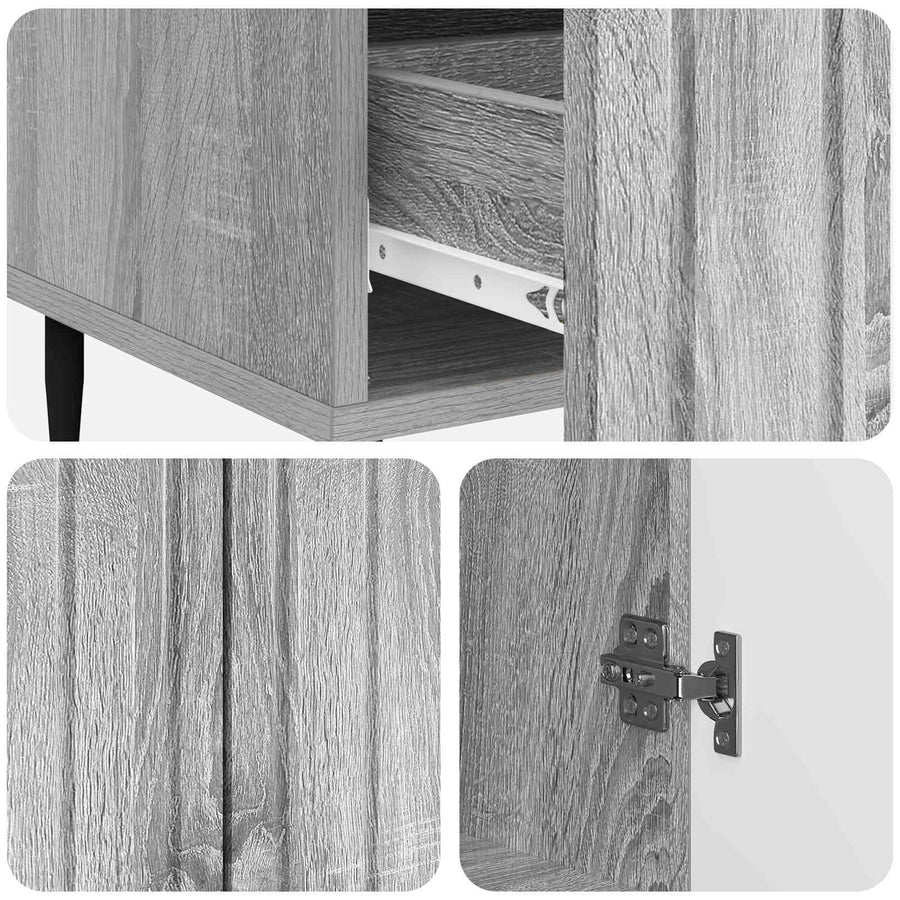 Dressoir met lade Grijs sonoma 66 x 34,5 x 97 cm Bewerkt hout