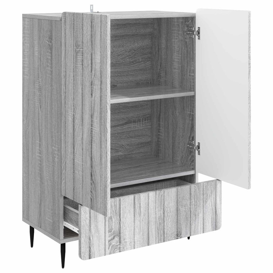 Dressoir met lade Grijs sonoma 66 x 34,5 x 97 cm Bewerkt hout